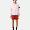 Oversized sweatshirt met capuchon en raglanmouwen.
