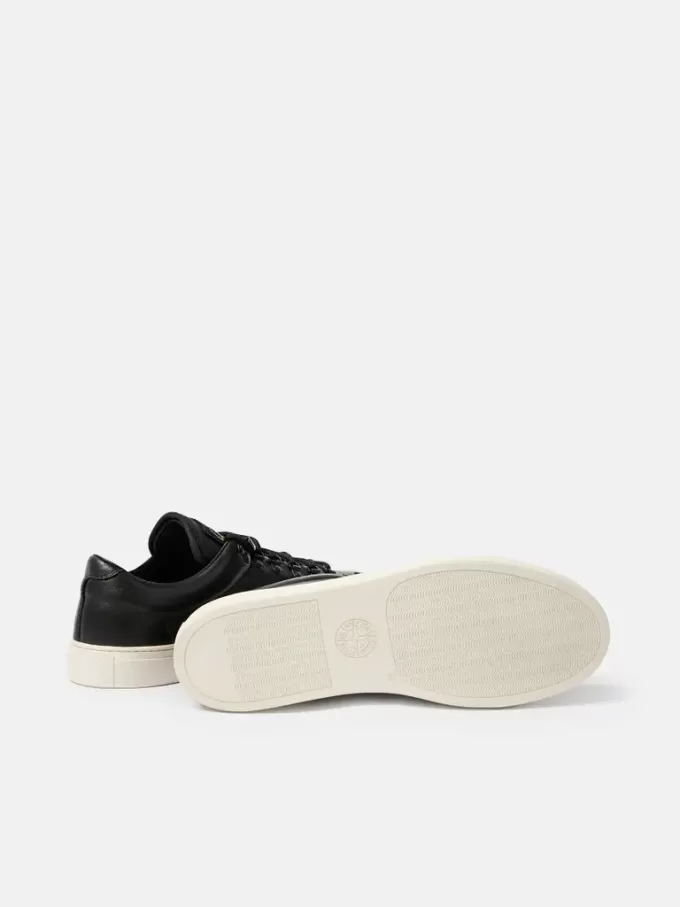 Sneaker met veters en logo