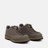 Sneaker met vetersluiting, rubberen rand en profielzool
