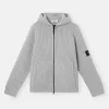 Sweater met capuchon, ritssluiting, zakken en vissersrib Sweater met capuchon, ritssluiting, zakken en vissersrib