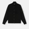 Sweater met knopen en vilten boorden