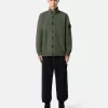 Sweater met knopen en vilten boorden