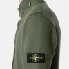 Sweater met knopen en vilten boorden