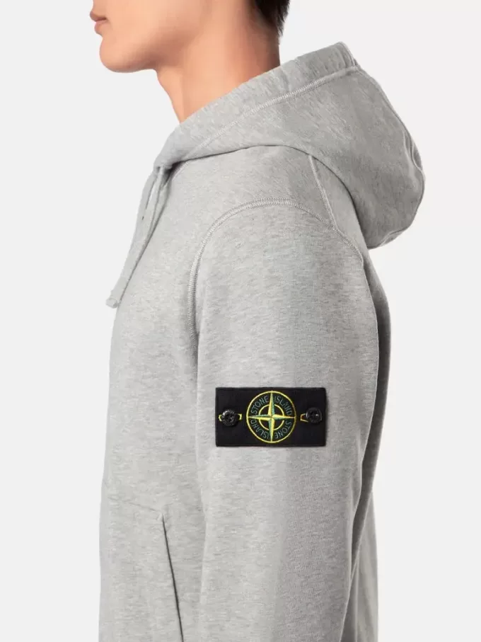 Sweatshirt met capuchon met trekkoord en ritssluiting.