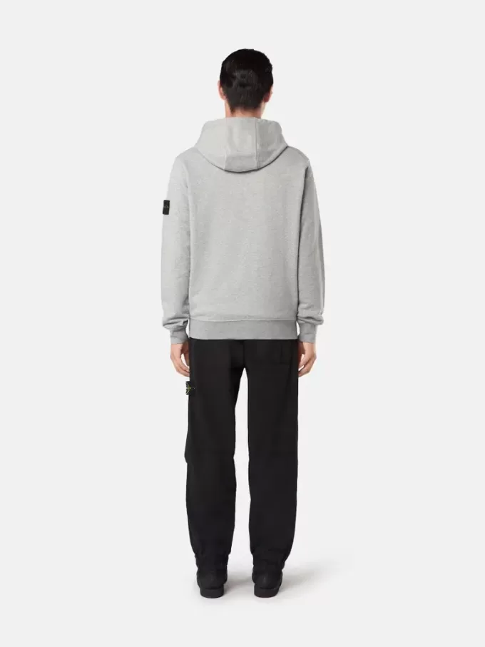 Sweatshirt met capuchon met trekkoord en ritssluiting.