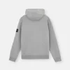 Sweatshirt met capuchon met trekkoord en ritssluiting.