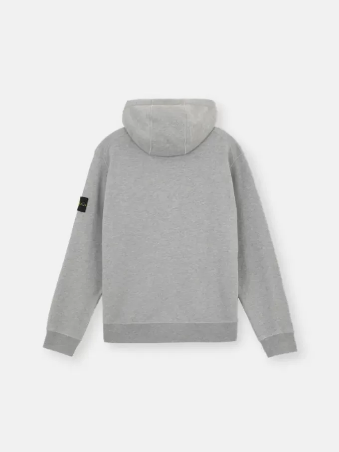 Sweatshirt met capuchon met trekkoord en ritssluiting.