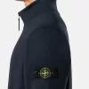 Sweatshirt met halve rits en opgestikte zakken