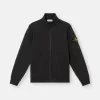 Sweatshirt met opgestikte zakken en ritssluiting