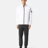 Sweatshirt met opgestikte zakken en ritssluiting