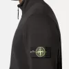 Sweatshirt met opgestikte zakken en ritssluiting
