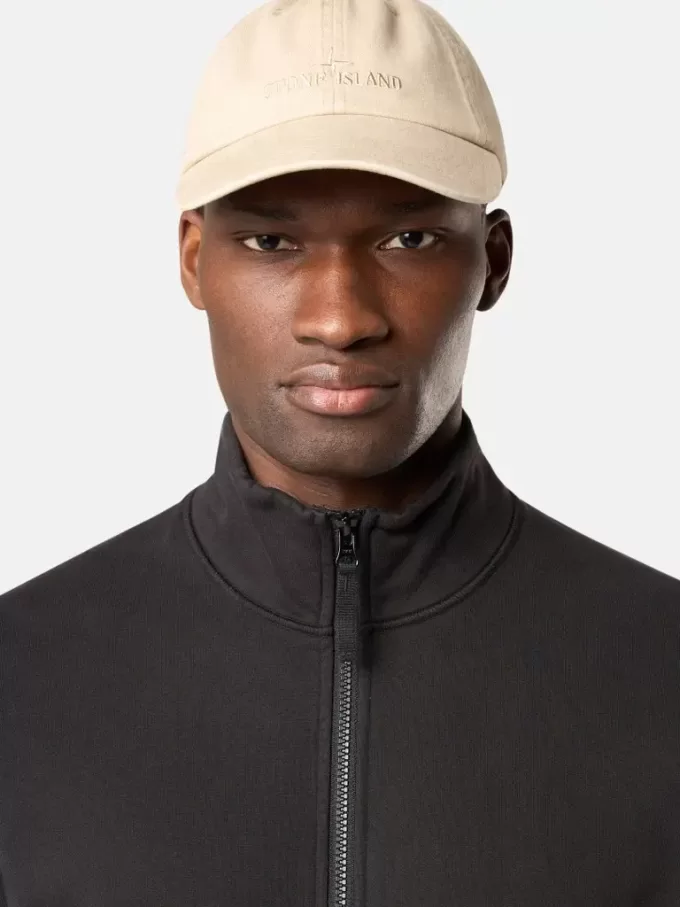 Sweatshirt met opgestikte zakken en ritssluiting