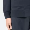 Sweatshirt met opgestikte zakken en ritssluiting