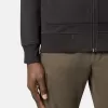 Sweatshirt met opgestikte zakken en ritssluiting