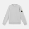 Sweatshirt met ronde hals en geribde details