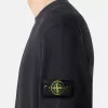 Sweatshirt met ronde hals en geribde details
