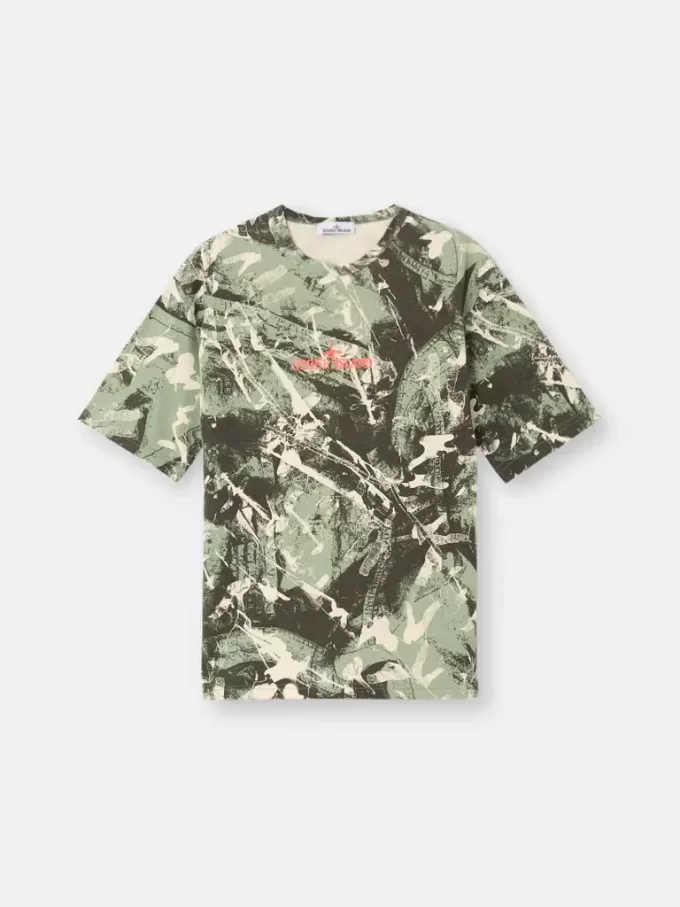 T-shirt met korte mouwen en ‘Scan Camo’-print T-shirt met korte mouwen en ‘Scan Camo’-print