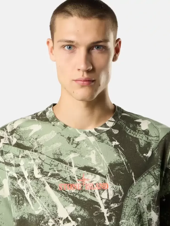 T-shirt met korte mouwen en ‘Scan Camo’-print T-shirt met korte mouwen en ‘Scan Camo’-print