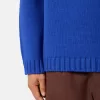 Trui met halve rits en reflecterende details
