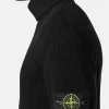 Turtleneck trui met fijne geribde boorden Turtleneck trui met fijne geribde boorden