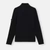 Turtleneck trui met fijne geribde boorden Turtleneck trui met fijne geribde boorden