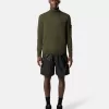 Turtleneck trui met geribde boorden