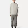 Turtleneck trui met geribde boorden