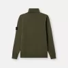 Turtleneck trui met geribde boorden