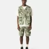 Comfortabele cargo bermuda met camouflageprint